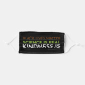 #KindnessIsEverything Face Mask Black (Front, Folded)