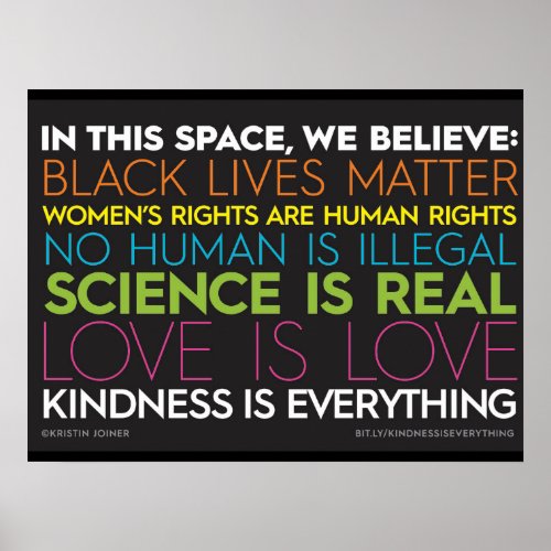 KindnessIsEverything In This Space Poster