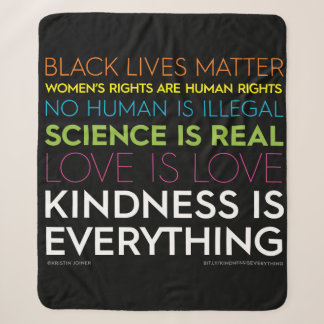 #KindnessIsEverything Sherpa Blanket