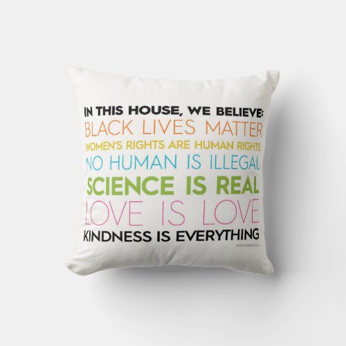 KindnessIsEverything Throw Pilllow Throw Pillow