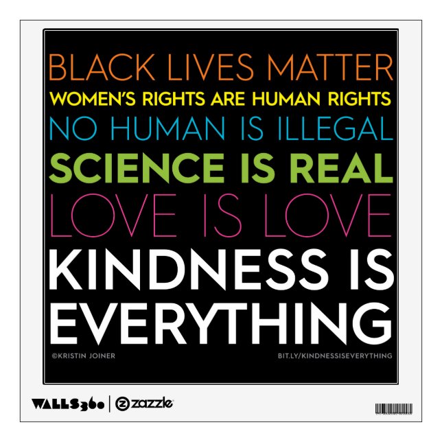 #KindnessIsEverything Wall Decal (Front)