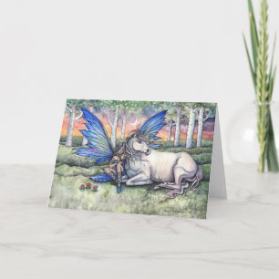 Kindred Fairy and Unicorn Fantasy Art Card