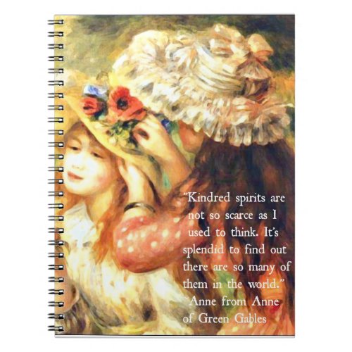 Kindred Spirits _ Anne of Green Gables Quote Notebook