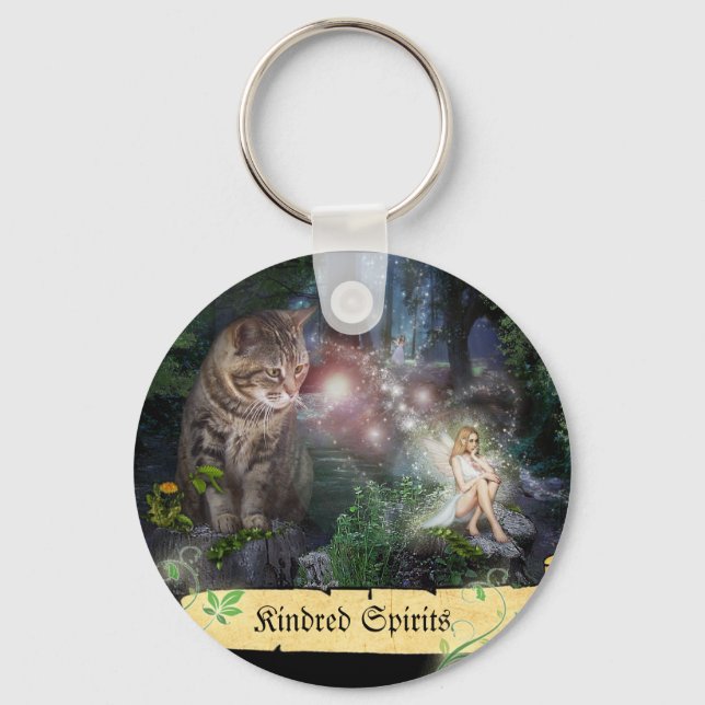Kindred Spirits 🧚‍♀️😽 Keychain (Front)