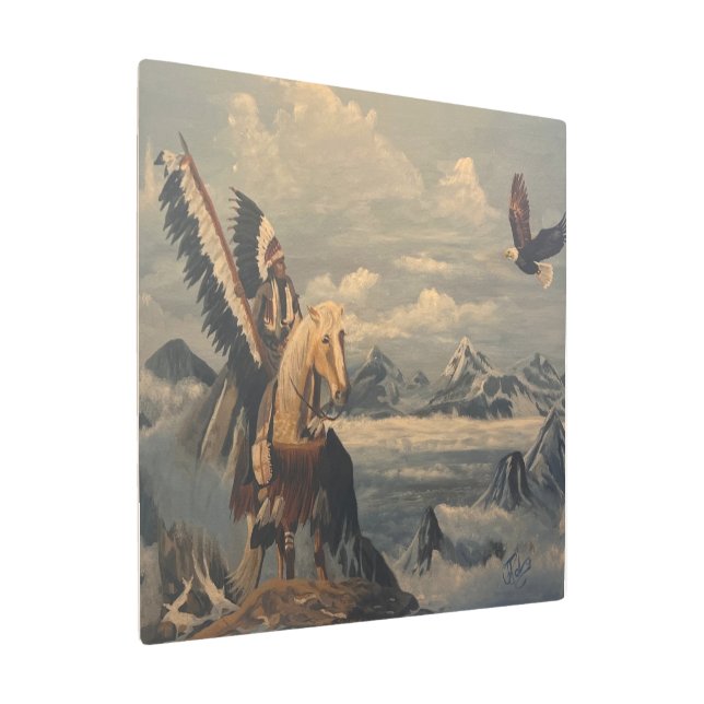 Kindred Spirits, Original By Gary Poling Metal Print (Angled)