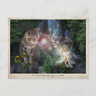 Kindred Spirits 🧚♀️😽 Postcard