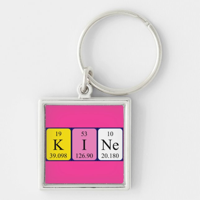 Kine periodic table name keyring (Front)