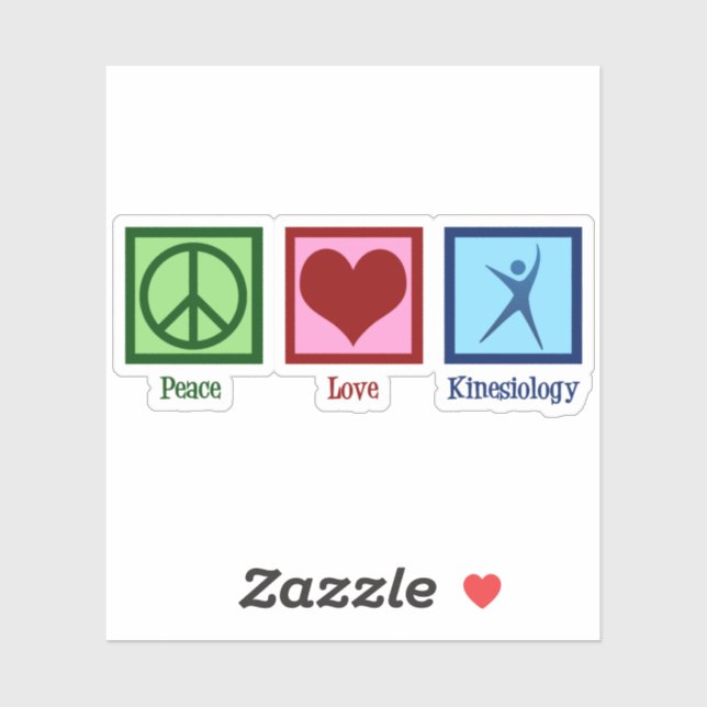 Kinesiologist Peace Love Kinesiology Sticker (Sheet)
