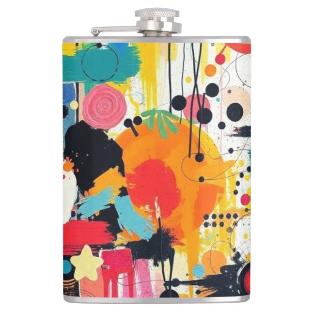 Kinetic Color Burst Flask (Front)