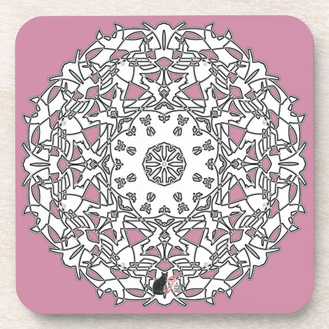 Kinetic Octa Glyph Dawn Coaster (Front)