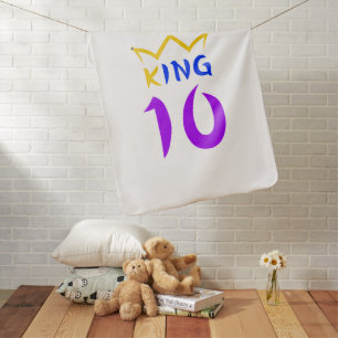 King 10 baby blanket