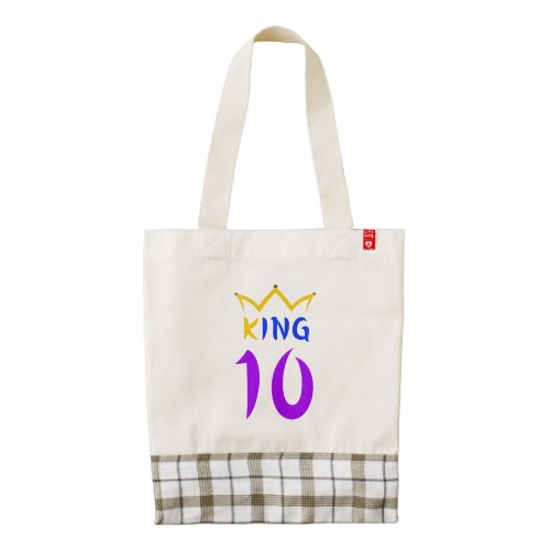 King 10 zazzle HEART tote bag