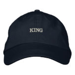 King Adjustable-hat Handsome Made Cool Comfort Embroidered Baseball Cap at Zazzle