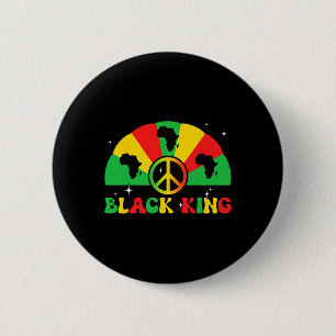 King African American Juneteenth 1865 Black Histor Button