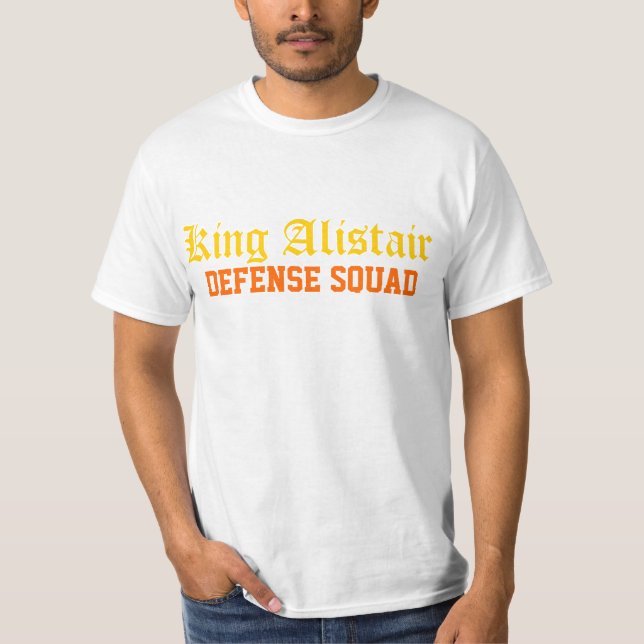 King Alistair: Defense Squad T-Shirt (Front)