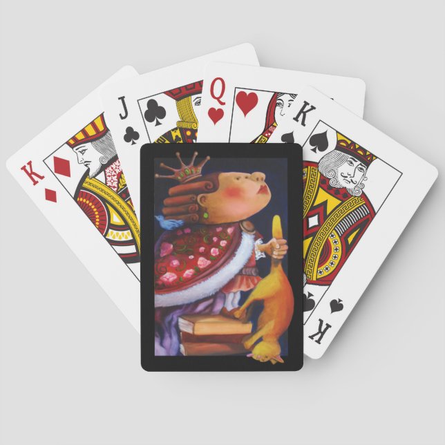 King and Cat playing cards (Back)