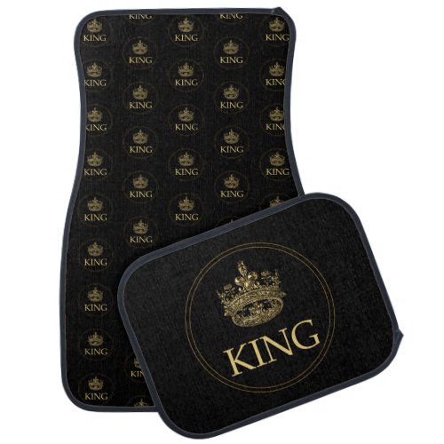 King and Crown Royal Emblem Car Floor Mat