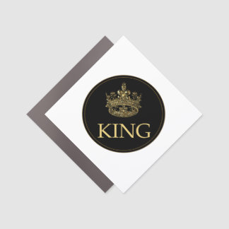 King and Crown Royal Emblem Car Magnet