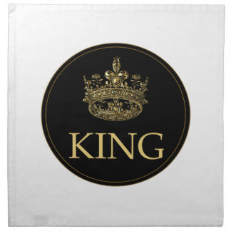 King and Crown Royal Emblem Cloth Napkin
