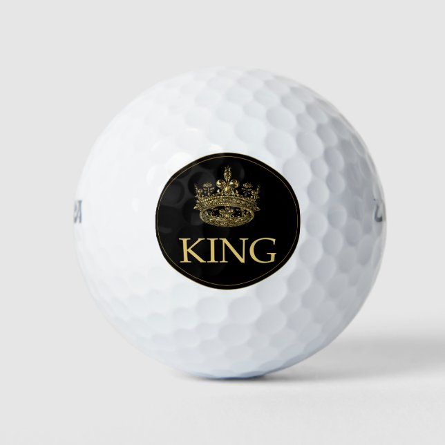 King and Crown Royal Emblem Golf Balls (Front)