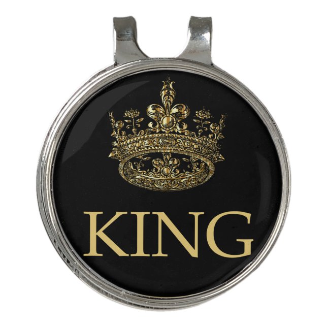 King and Crown Royal Emblem Golf Hat Clip (Front)