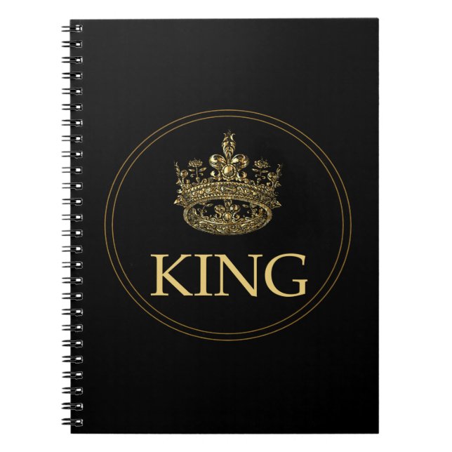 King and Crown Royal Emblem Notebook (Front)
