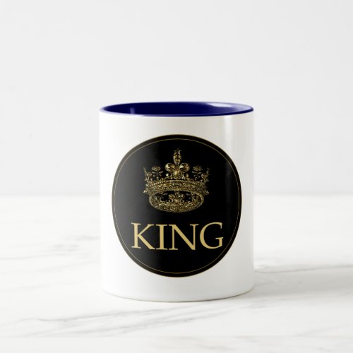 King and Crown Royal Emblem Two_Tone Coffee Mug