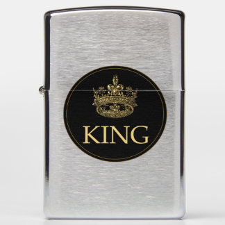 King and Crown Royal Emblem Zippo Lighter