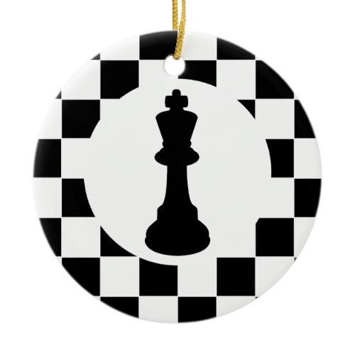 King and Queen Chess Pieces - Christmas Ornament
