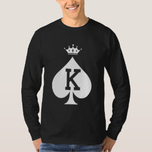 King and Queen Couples Hearts Matching Valentine's T-Shirt