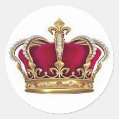 King and Queen Crown Sticker