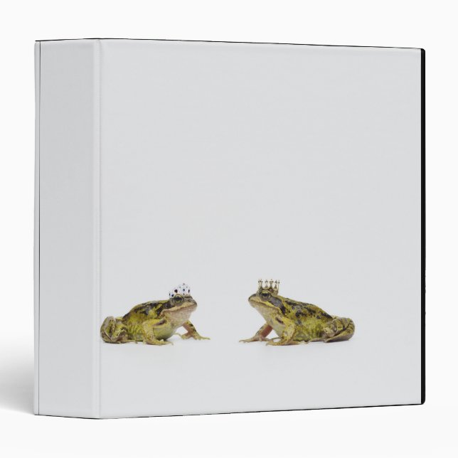 King and Queen frog looking at each other Binder (Front/Spine)