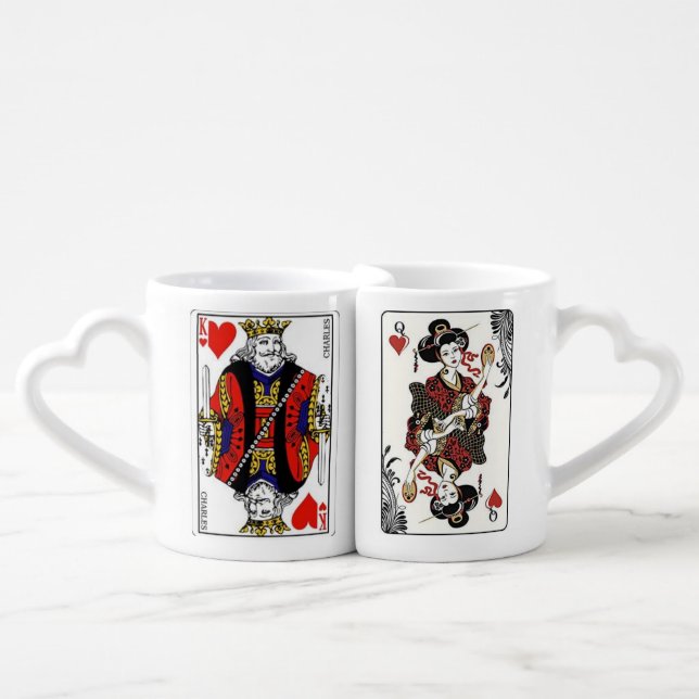 King and Queen Mug Set (Front Nesting)