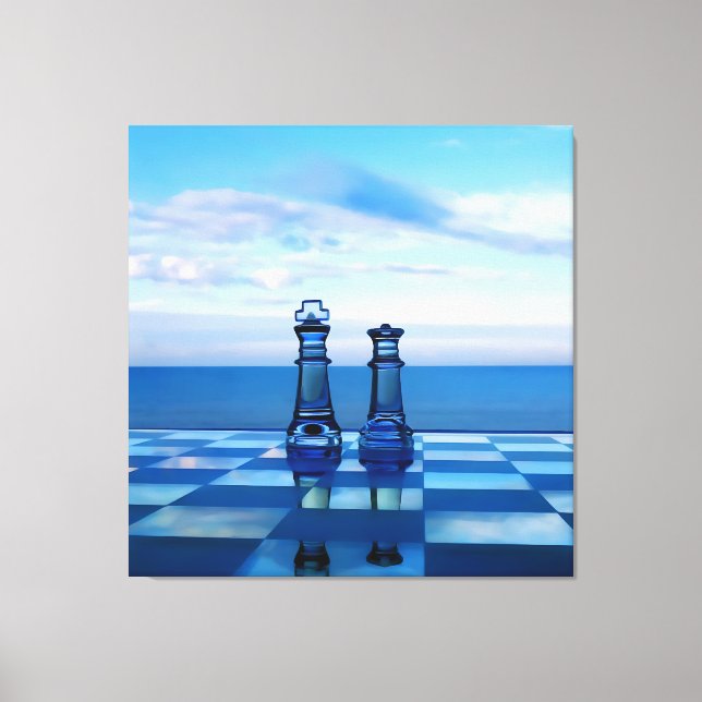 King and Queen of Glass. Canvas Print (Front)