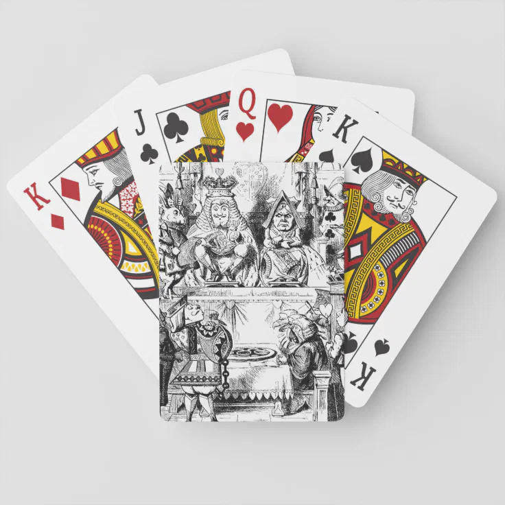 alice in wonderland playing cards