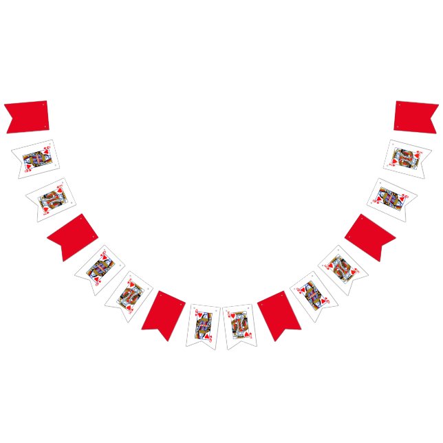 King and Queen of Hearts Bunting Flags (All)