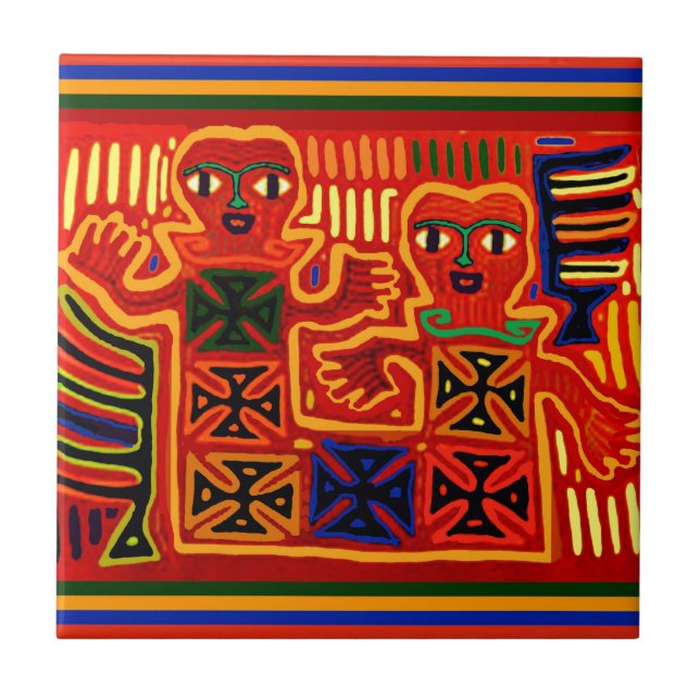 King and Queen of the Land Ceramic Tile (Front)