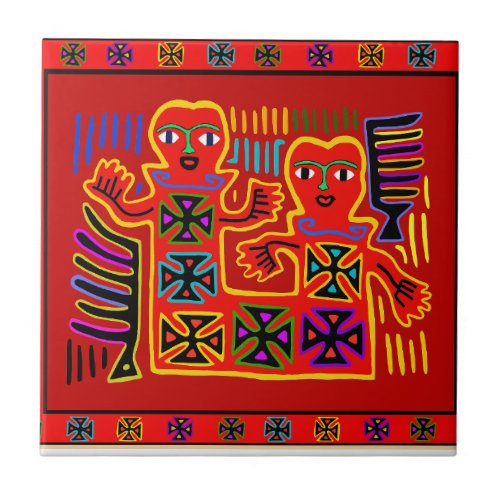 King and Queen of the Land Ceramic Tile