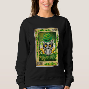 King And Queen Skull 22 Card Couple Matching St Pa Sweatshirt