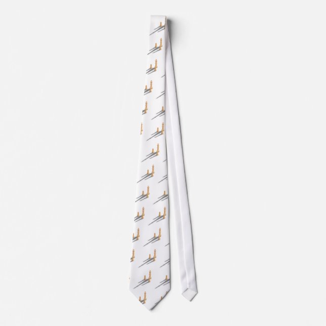 King and two Pawns Neck Tie (Front)