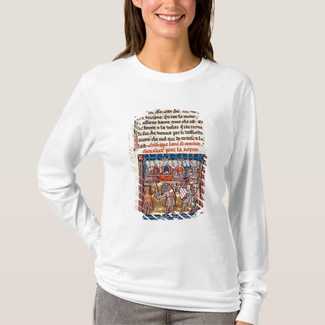 King Arthur and Guinevere watching a T-Shirt (Front)
