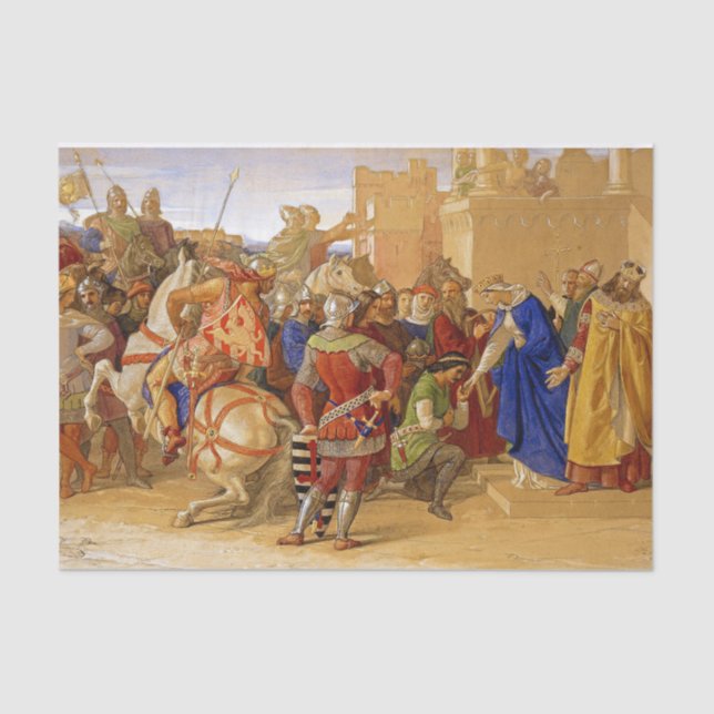 King Arthur and Knights of the Round Table Tissue Paper (Front)