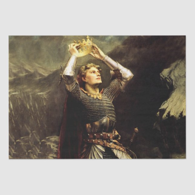 King Arthur by Charles Ernest Butler Tissue Paper (Front)
