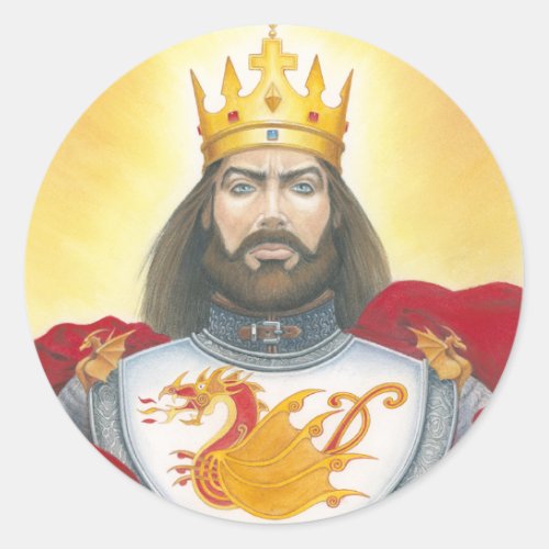 King Arthur Classic Round Sticker