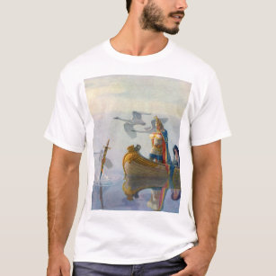 King Arthur & Excalibur, c. 1922 by N.C Wyeth T-Shirt