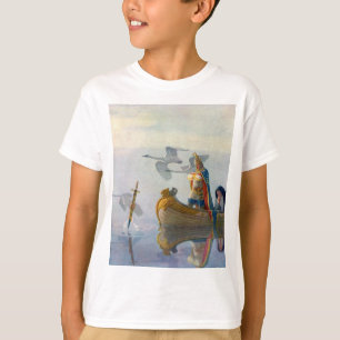 King Arthur & Excalibur, c. 1922 by N.C Wyeth T-Shirt