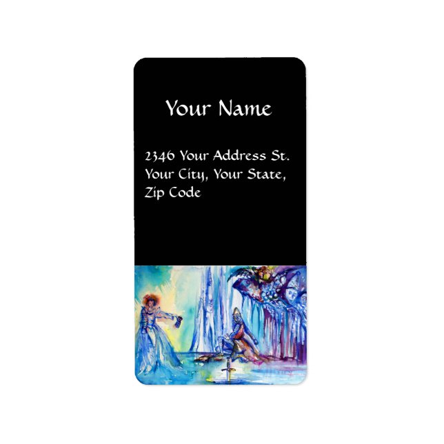 KING ARTHUR ,LADY OF THE LAKE AND EXCALI LABEL (Front)