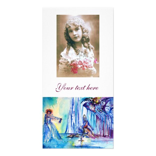 KING ARTHUR LADY OF THE LAKE AND EXCALIBUR CARD