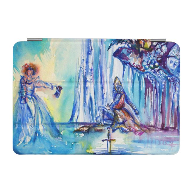 KING ARTHUR ,LADY OF THE LAKE AND EXCALIBUR iPad MINI COVER (Horizontal)