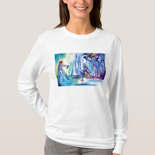 KING ARTHUR LADY OF THE LAKE AND EXCALIBUR T_Shirt